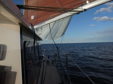 En direction de Hel sous spinnaker