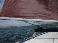 Arrivée à la voile …